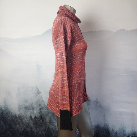 Pico Vela Sustainable Raw Hem Knit Cowl Neck Sweater | Women's Small - Picture 5 of 12